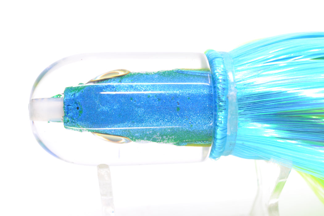 Aloha Lures Ice Blue-Green Back Yellow Fins Magic Malolo 9" 4oz Strobez Ice Blue-Green