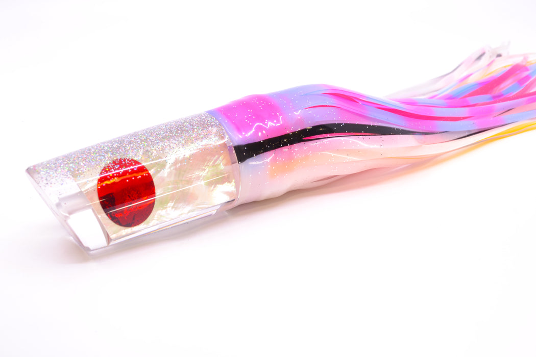 TANTRUM Lures White MOP Silver Back Red Eyes Large Kaboom 12" 11oz Skirted Gay Bob GZE