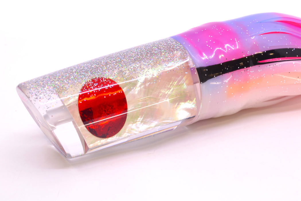 TANTRUM Lures White MOP Silver Back Red Eyes Large Kaboom 12" 11oz Skirted Gay Bob GZE