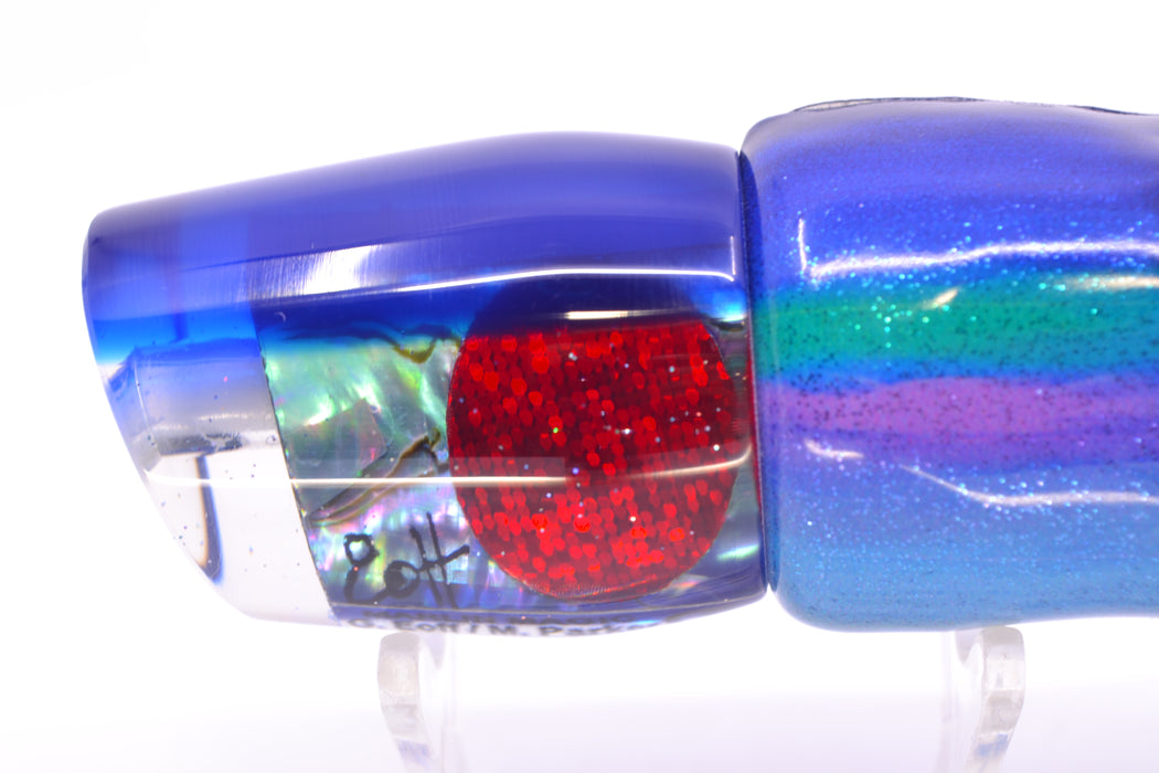 Marlin Magic Blue-Purple Abalone Blue Back Lil Hibby 10" 6.5oz FT Vinyl Blueberry