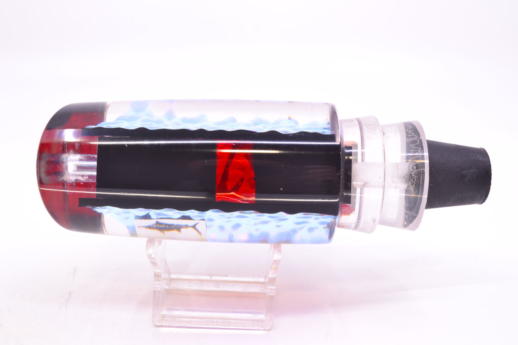 Aloha Lures Purple Rainbow Dichro Black-Red Rainbow Back Smash Bait 14" 9.5oz