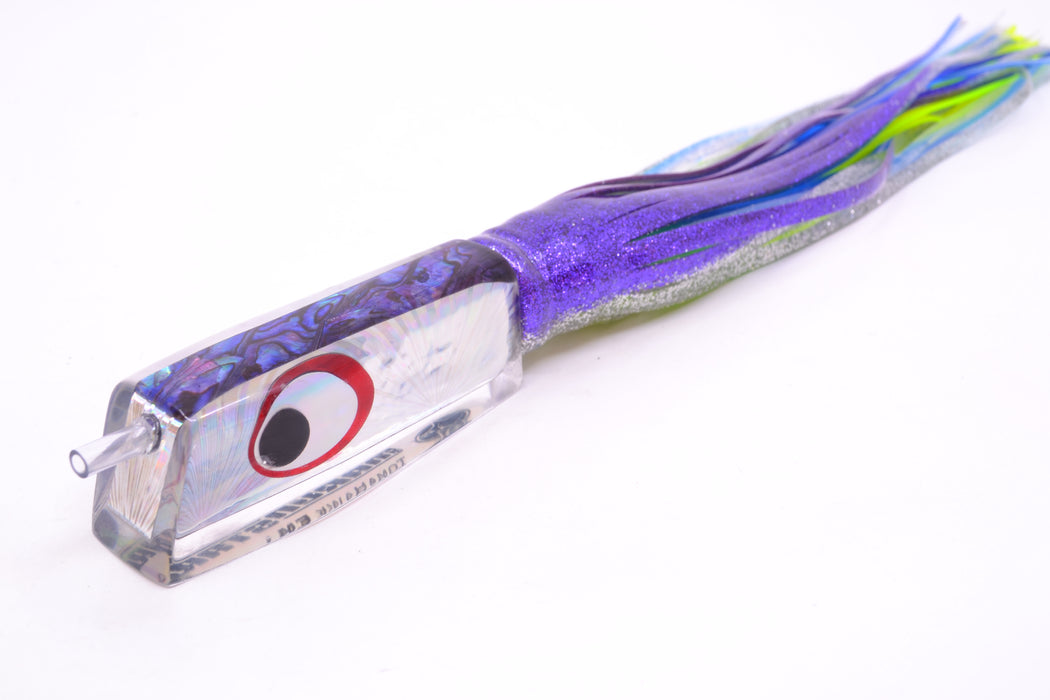 Marlinstar Silver Starburst-Purple Paua Lead Medium Tomahawk FMJ 9"+ 11.4oz Skirted GZE