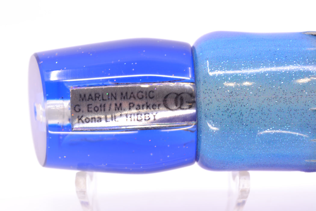 Marlin Magic Blue-Purple Abalone Blue Back Lil Hibby 10" 6.5oz FT Vinyl Blueberry