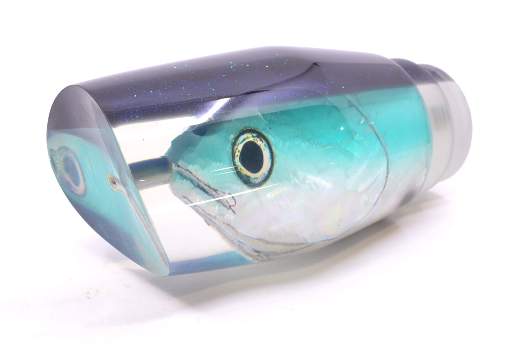 Ali'i Kai Lures Bonito Turquoise-White Fish Head Black Back Torta Teaser 28.5oz