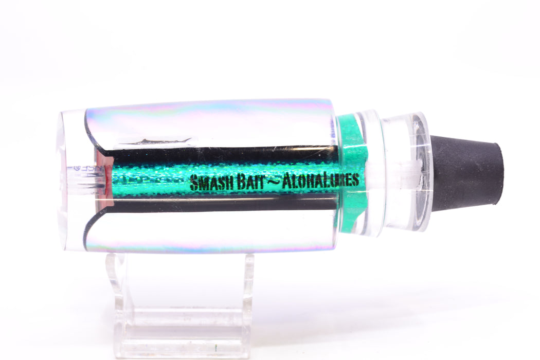 Aloha Lures Green-Purple-Teal Dichro Green Rainbow Smash Bait 14" 9.5oz