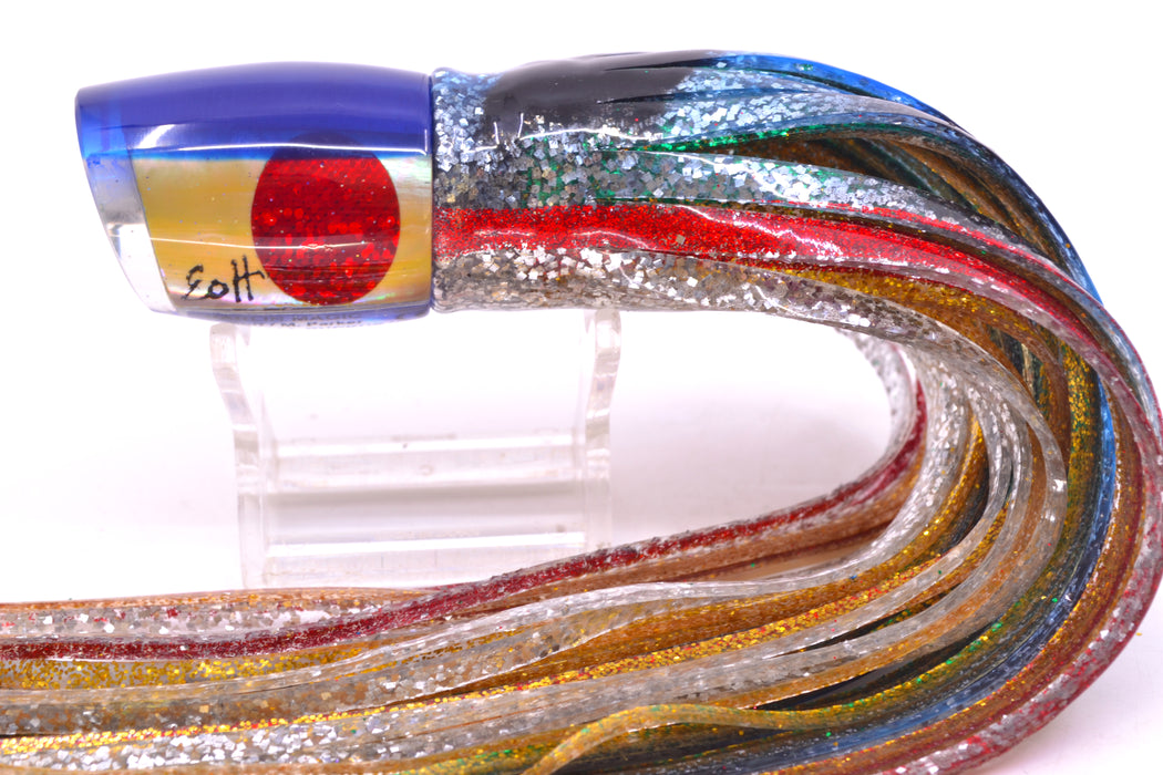 Marlin Magic Golden MOP Blue Back Red Eyes Small Ruckus 9" 5oz Skirted Evil