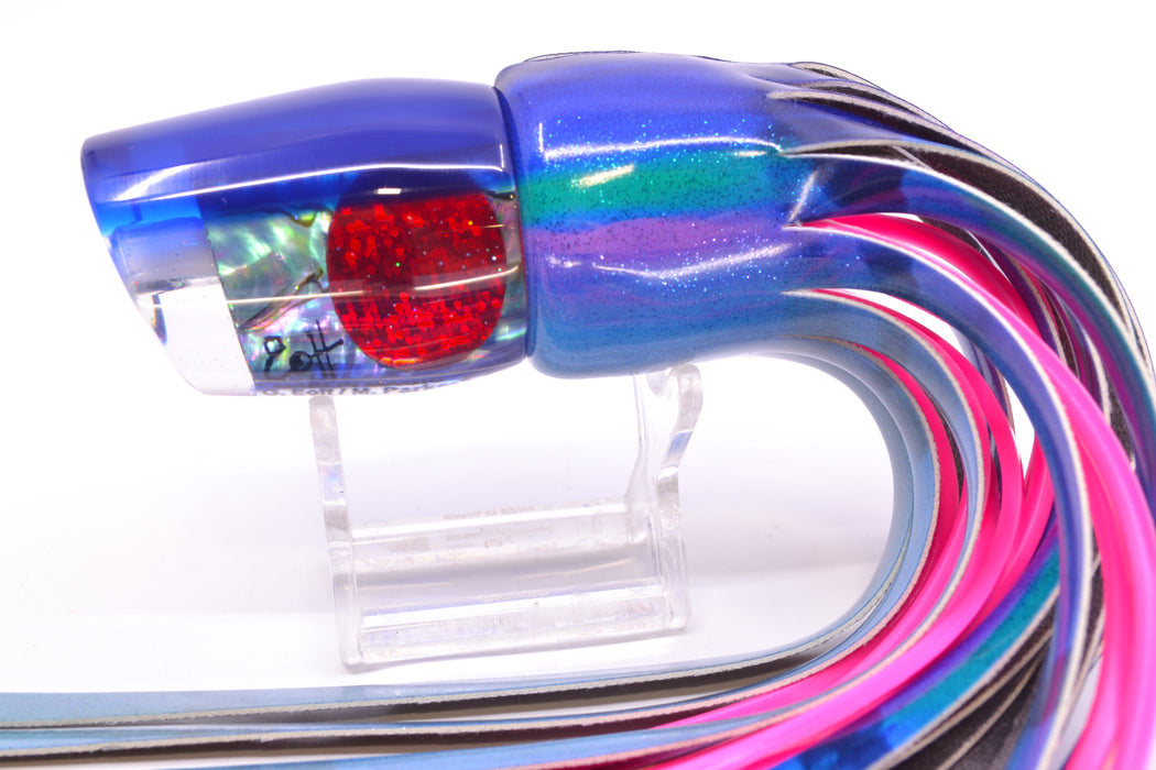 Marlin Magic Blue-Purple Abalone Blue Back Lil Hibby 10" 6.5oz FT Vinyl Blueberry