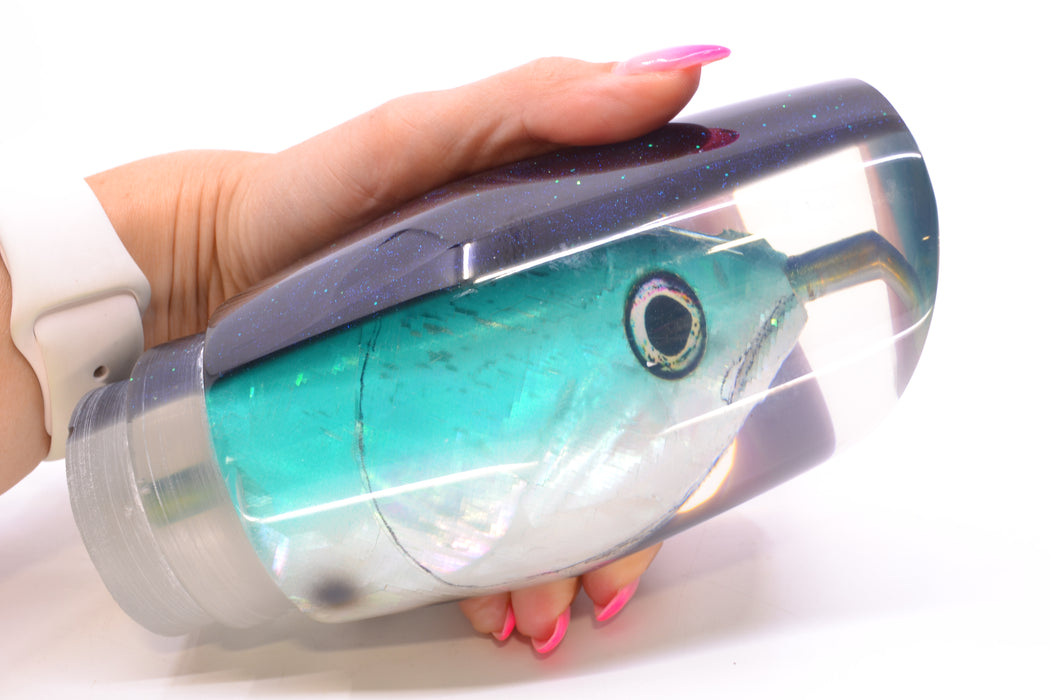 Ali'i Kai Lures Bonito Turquoise-White Fish Head Black Back Torta Teaser 28.5oz