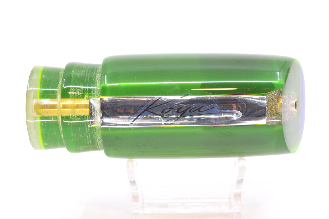 Koya Lures Clear Mirrored Blue-Yellow Back Red Eyes Large 614 14" 7oz