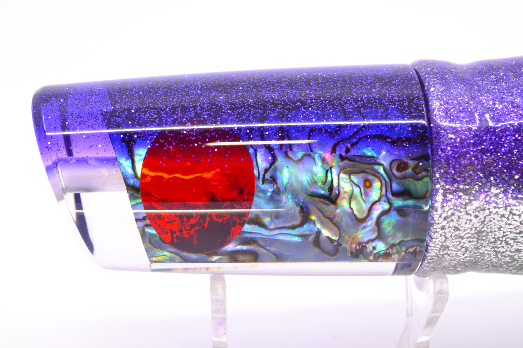 TANTRUM Lures Paua Shell Purple Back Red Eyes Large Kaboom 12" 11oz Skirted Purple-Silver GZE
