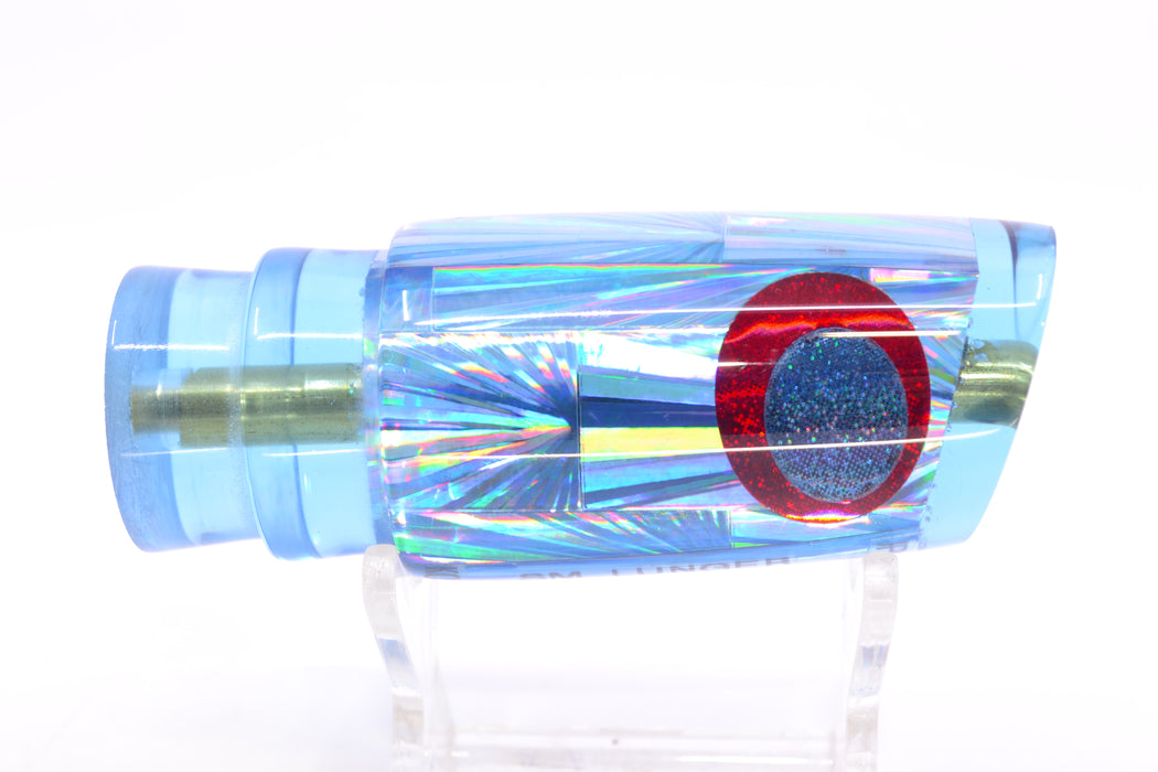 Koya Lures Ice Blue Rainbow Starburst Black-Red Eyes JP Small Lunger 10" 3.5oz