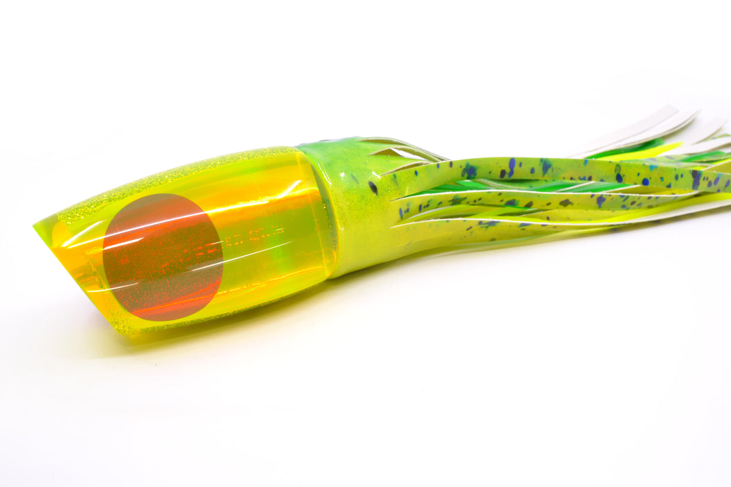 Koya Lures Chartreuse Rainbow Red Eyes Large Poi Dog 16" 14.5oz FT Vinyl Mahi