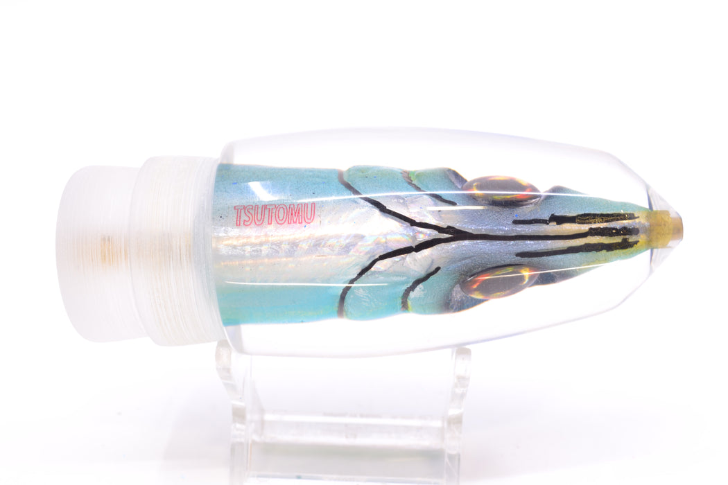 Tsutomu Lures Blue-Silver Fish Head Benchmark Bullet 12" 5.3oz