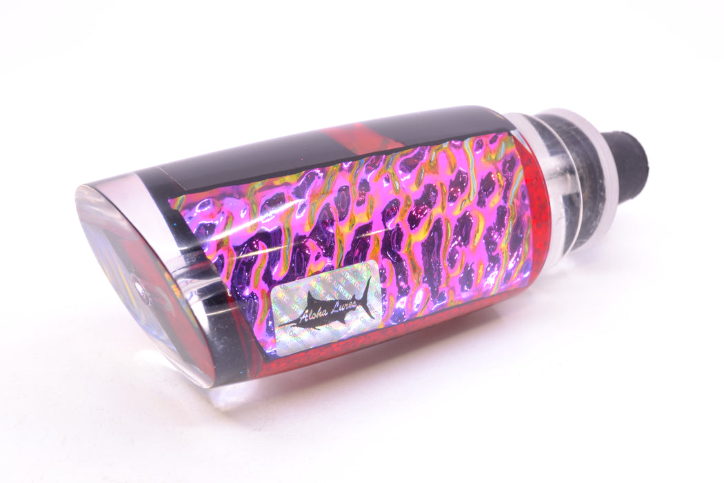 Aloha Lures Purple Rainbow Dichro Black-Red Rainbow Back Smash Bait 14" 9.5oz