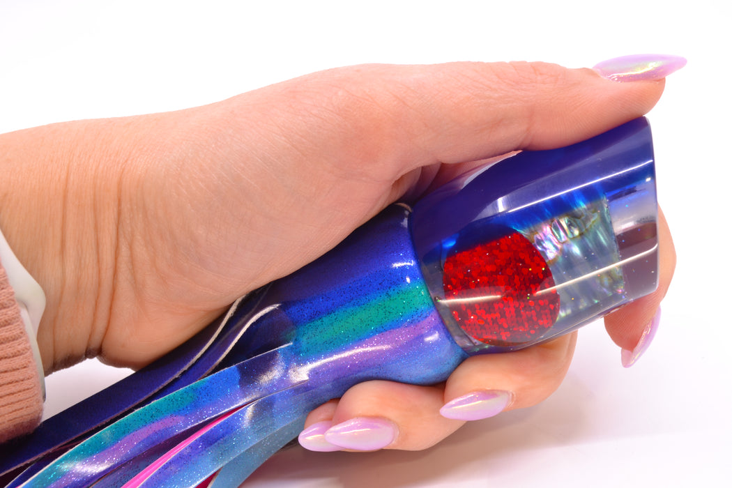 Marlin Magic Blue-Purple Abalone Blue Back Lil Hibby 10" 6.5oz FT Vinyl Blueberry