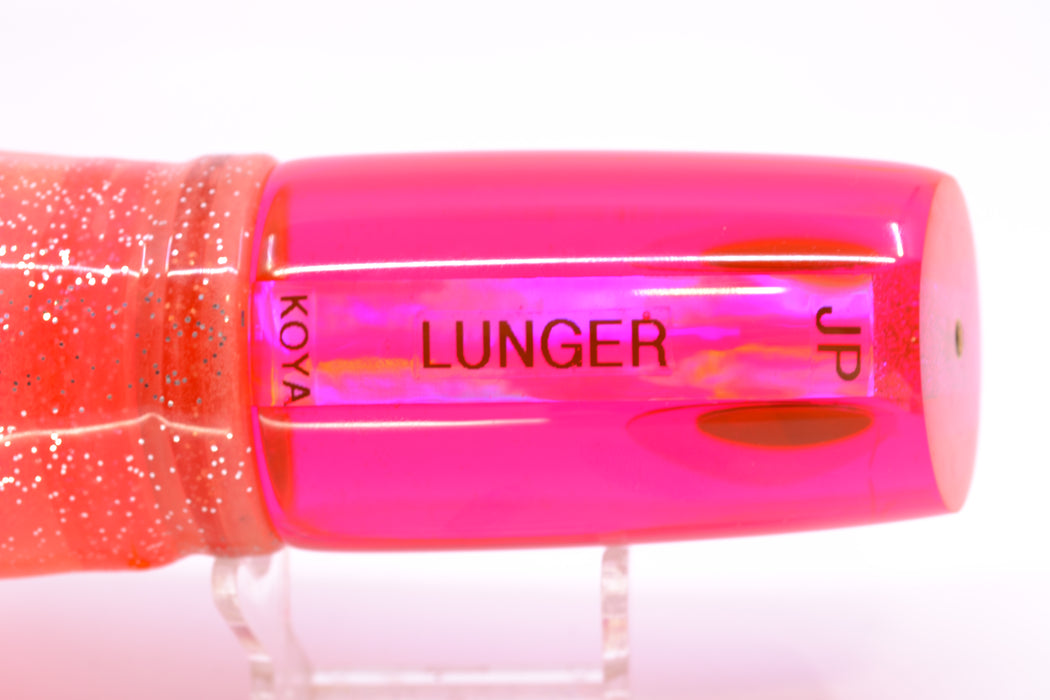 Koya Lures Pink Rainbow JP Large Lunger 14" 12.5oz Skirted Root Beer-Petrolero/Pink GZE