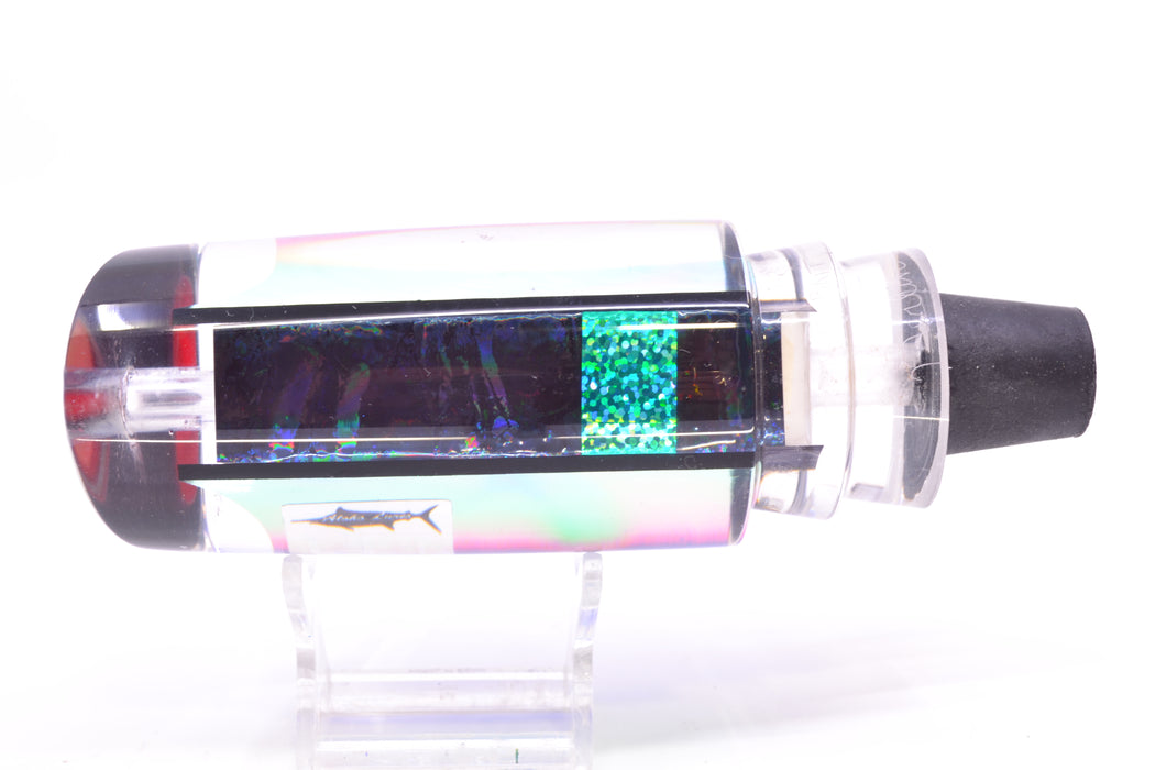 Aloha Lures Green-Purple-Teal Dichro Black Aurora Smash Bait 14" 9.5oz