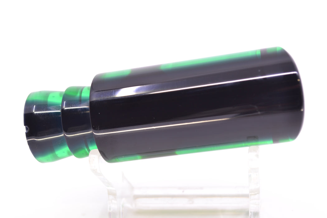 Moyes Lures Green MOP Black Back Taxi Eyes Small Pipe Bomb 9" 2oz