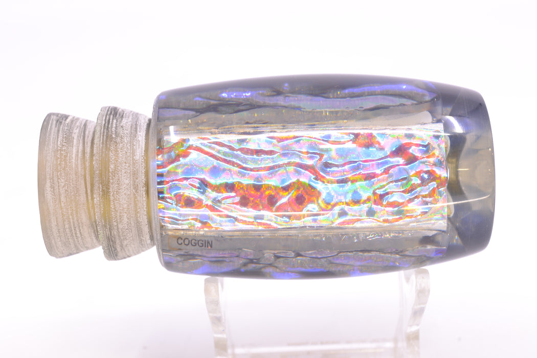 Coggin Lures Ice Rainbow Dichro Silver-Black Back Tado Mauna Loa Invert 12" 8oz