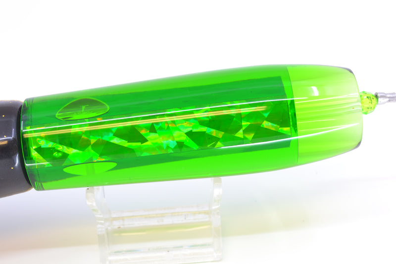 Palmetto Lures Green Rainbow Flake Mayhem 12" 15oz Skirted Black-Gold-Purple/Green