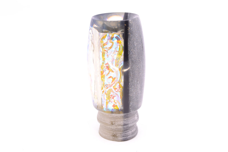 Coggin Lures Ice Rainbow Dichro Silver-Black Back Tado Mauna Loa Invert 12" 8oz