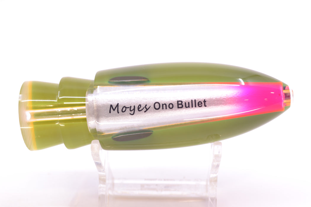 Moyes Lures Silver Aurora Black-Orange Back Keeled Medium Ono Bullet 9" 5.8oz GZE