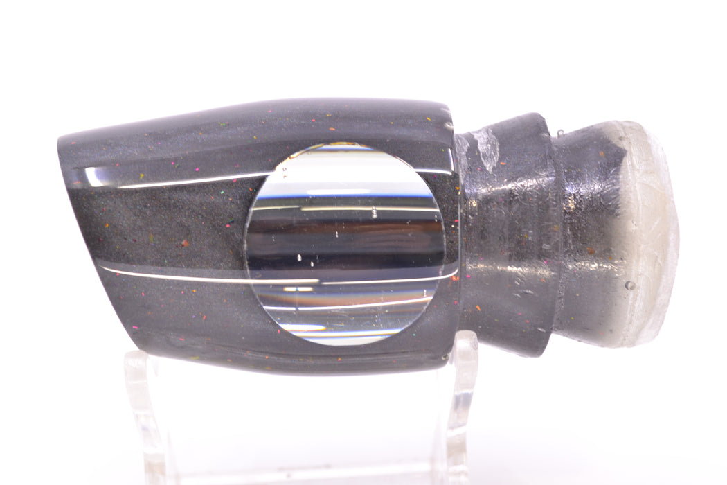 Joe Yee Lures by KEGZ Charcoal Rainbow Flake Mirrored Eyes Apollo 12" 2.8oz