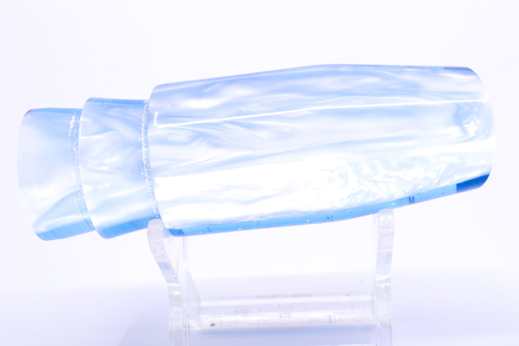 Tanigawa Lures Ice Blue Rainbow Starburst Ice Blue Pearl Back Red Eyes Plunger 9" 5oz