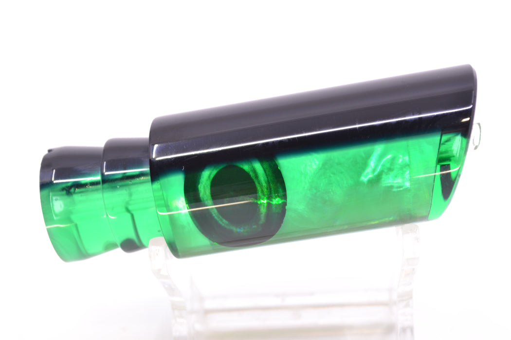 Moyes Lures Green MOP Black Back Taxi Eyes Small Pipe Bomb 9" 2oz