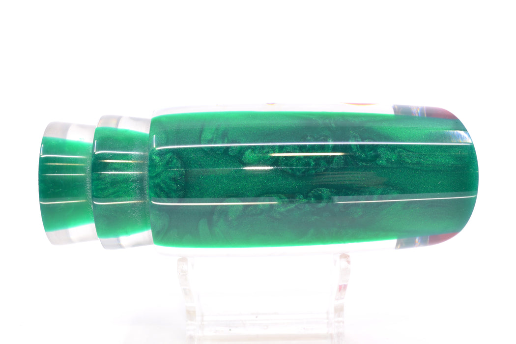 Koya Lures Clear Mirrored Green Back Red Eyes Large 614 14" 7oz