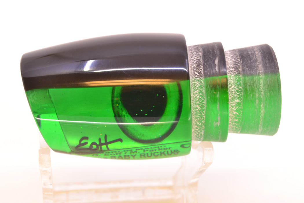 Marlin Magic Lures Green MOP Black Back Taxi Eyes Baby Ruckus 10" 4oz