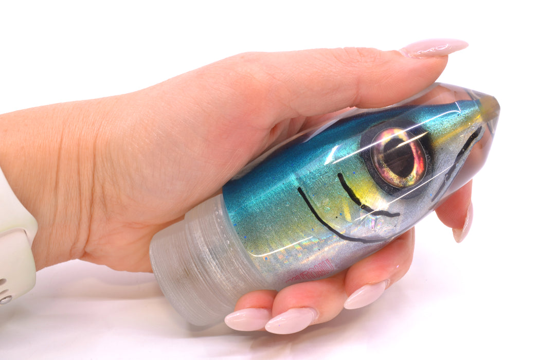 Tsutomu Lures Blue-Silver Fish Head Benchmark Bullet 12" 5.3oz