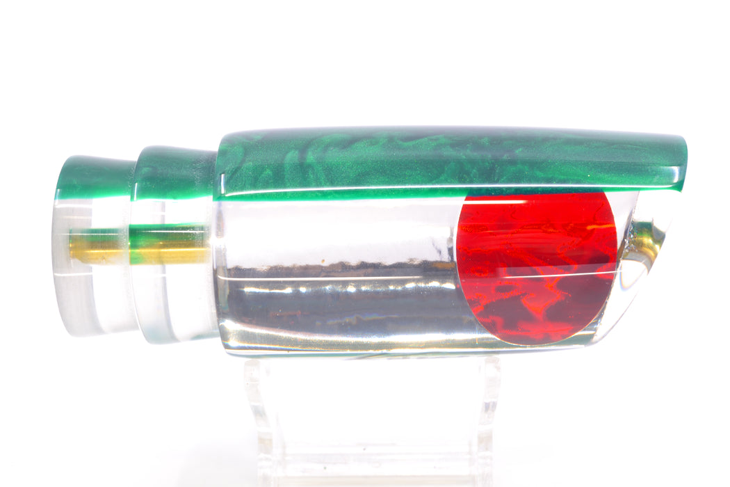 Koya Lures Clear Mirrored Green Back Red Eyes Large 614 14" 7oz