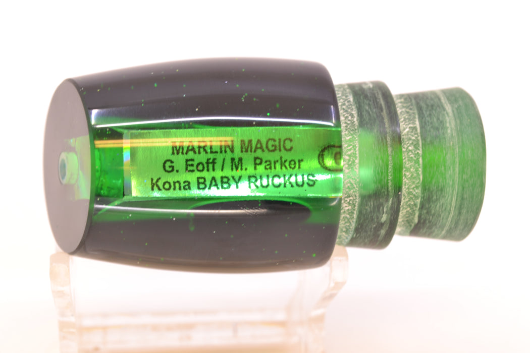 Marlin Magic Lures Green MOP Black Back Taxi Eyes Baby Ruckus 10" 4oz