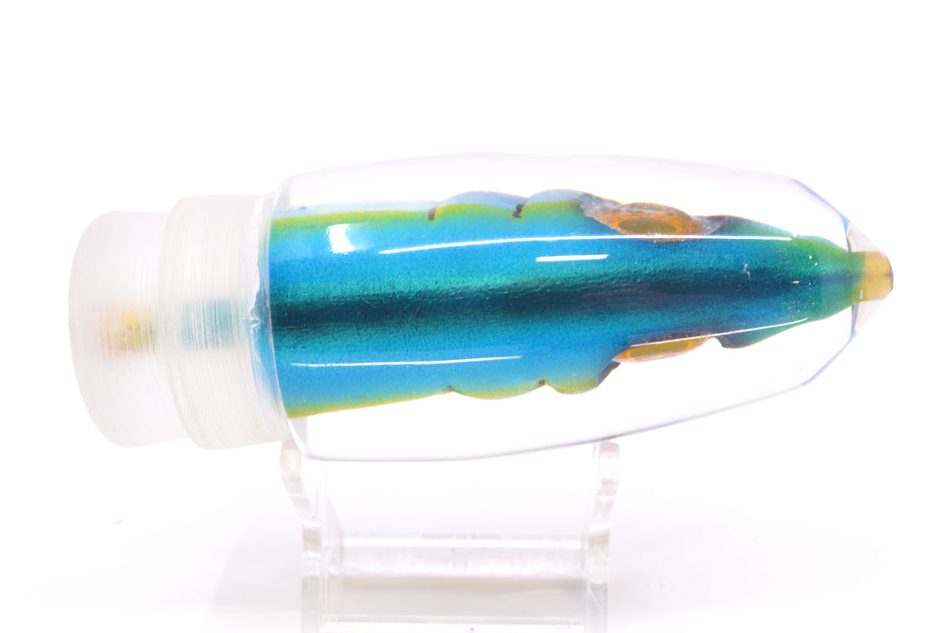 Tsutomu Lures Blue-Yellow-Silver Fish Head Benchmark Bullet 12" 5.3oz