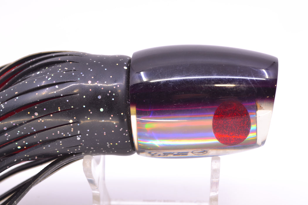 Crane Lures Silver Rainbow Dark Purple Back Dirty Bird 9"+ 6oz Skirted Pre-Owned GZE