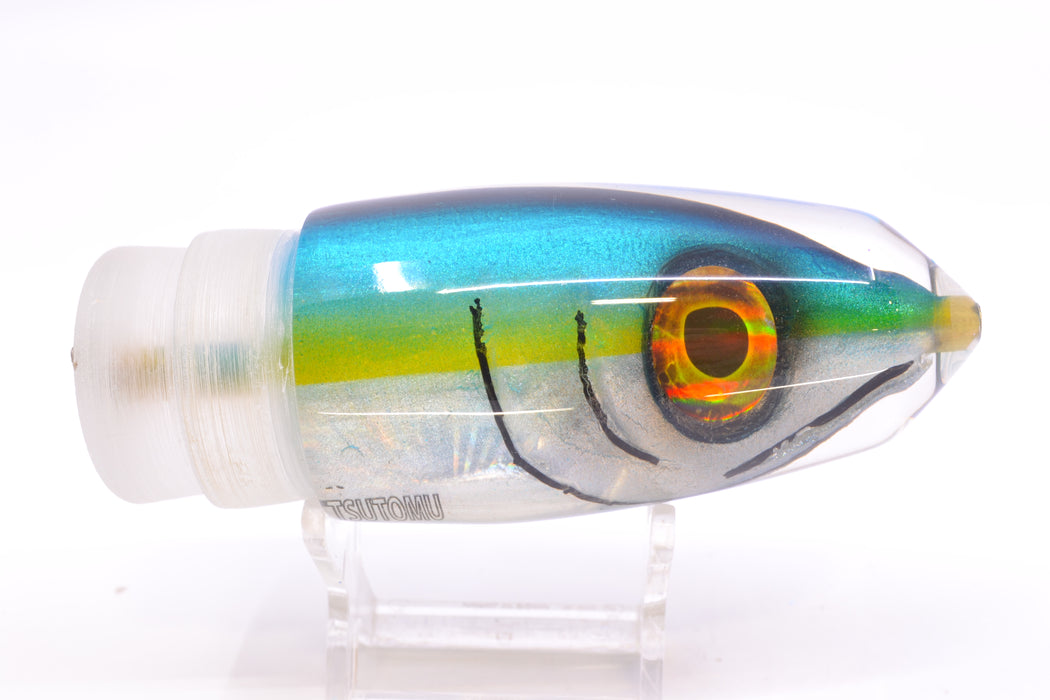 Tsutomu Lures Blue-Yellow-Silver Fish Head Benchmark Bullet 12" 5.3oz