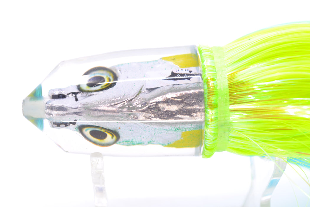 Aloha Lures Ice Blue-Green Back Yellow Fins Kagi Malolo 9" 4oz Strobez Ice Blue-Green