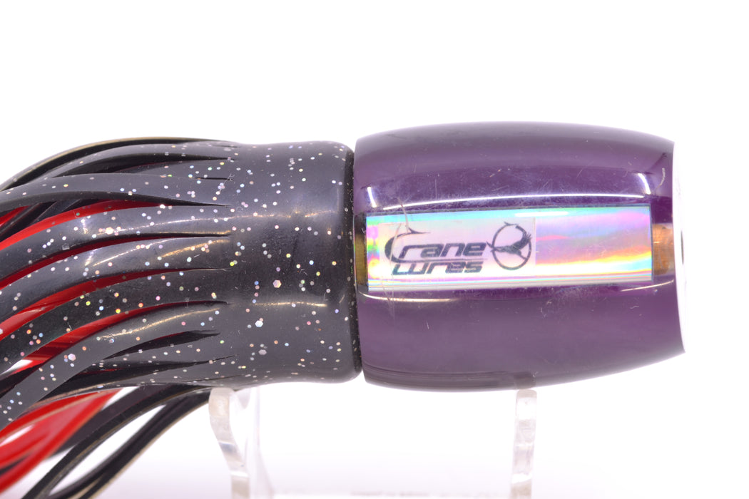 Crane Lures Silver Rainbow Dark Purple Back Dirty Bird 9"+ 6oz Skirted Pre-Owned GZE