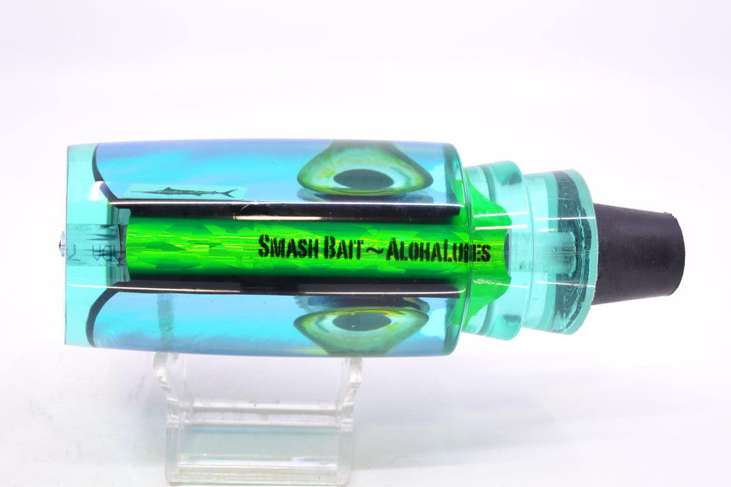 Aloha Lures Green-Ice Blue Dichro Green-Ice Blue Back Smash Bait 14" 9.5oz