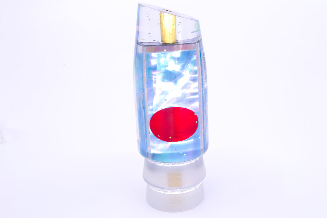 Tanigawa Lures Ice Blue Awabi Silver Wrap Red Eyes Plunger 9" 5oz