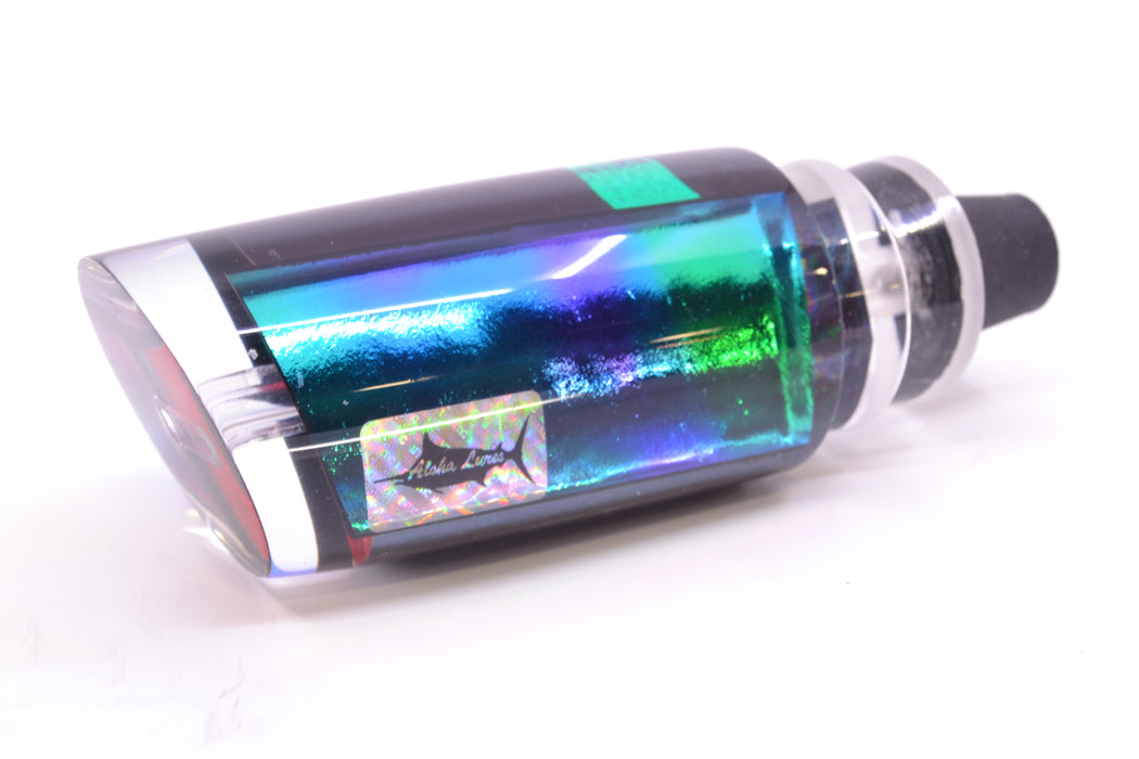 Aloha Lures Green-Purple-Teal Dichro Black Aurora Smash Bait 14" 9.5oz