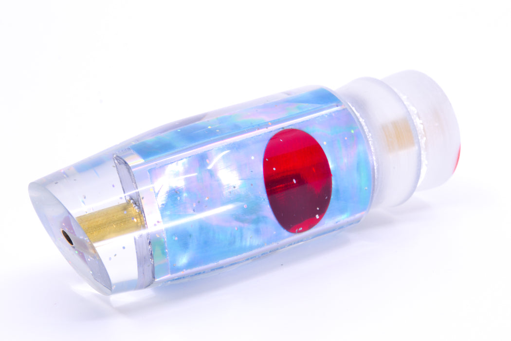 Tanigawa Lures Ice Blue Awabi Silver Wrap Red Eyes Plunger 9" 5oz