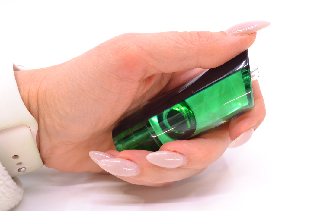 Moyes Lures Green MOP Black Back Taxi Eyes Small Pipe Bomb 9" 2oz