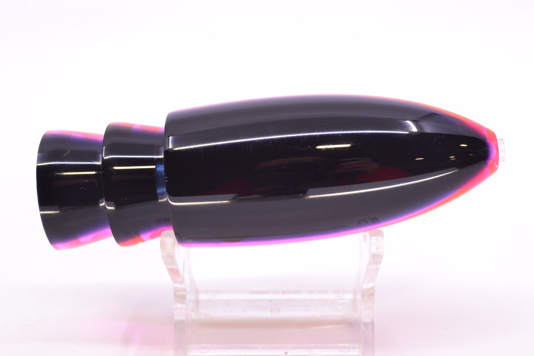 Moyes Lures Silver Aurora Black-Pink Back Keeled Medium Ono Bullet 9" 5.8oz GZE