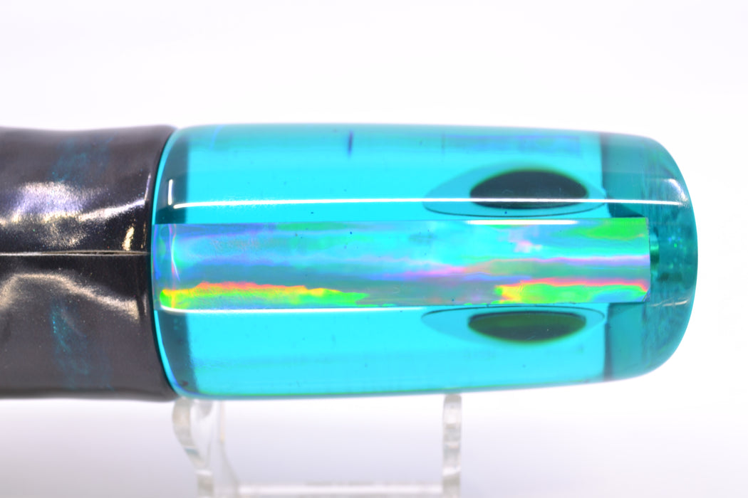 Koya Lures Teal Rainbow JP Large Lunger 14" 10oz Fire Tailz Vinyl Blue Drip GZE