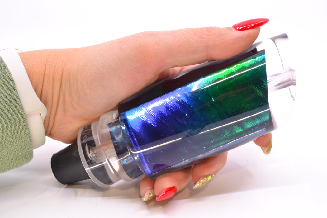 Aloha Lures Green-Purple-Teal Dichro Black Aurora Smash Bait 14" 9.5oz