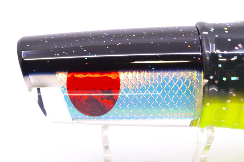 TANTRUM Lures Ice Rainbow Scale Black Back Large Kaboom 12" 11oz Skirted Magic Johnson