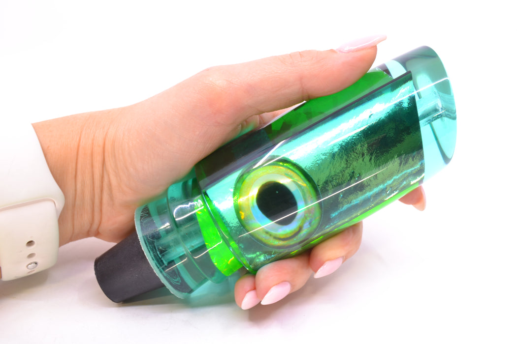 Aloha Lures Green-Ice Blue Dichro Green-Ice Blue Back Smash Bait 14" 9.5oz