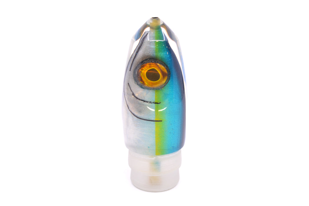 Tsutomu Lures Blue-Yellow-Silver Fish Head Benchmark Bullet 12" 5.3oz